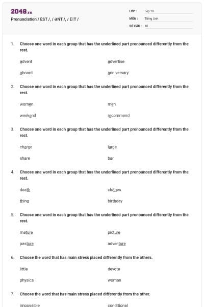 Pronunciation / EST /, / ƏNT /, / EꞮT /