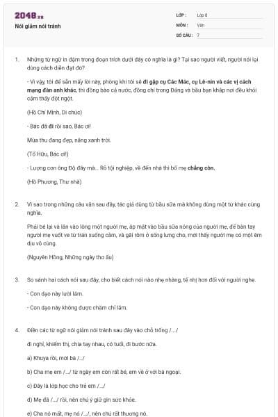 Nói giảm nói tránh