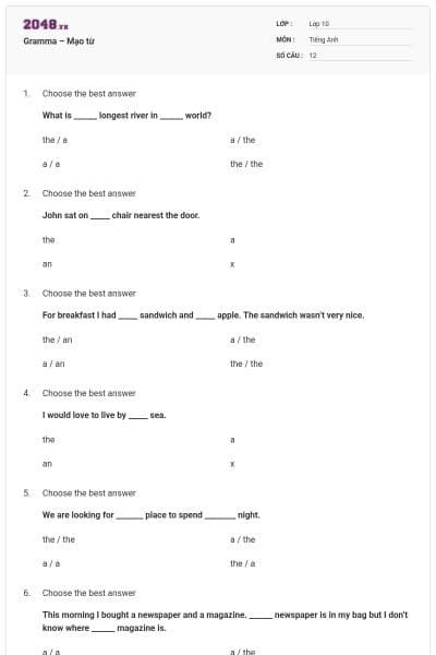 Gramma – Mạo từ