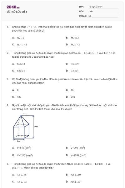 ĐỀ THỬ SỨC SỐ 3
