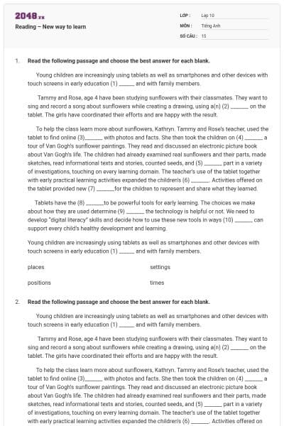 Reading – New way to learn