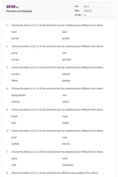 Phonetics and Speaking
