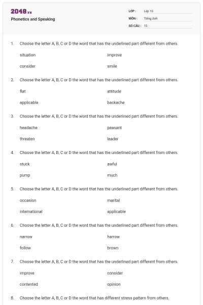 Phonetics and Speaking