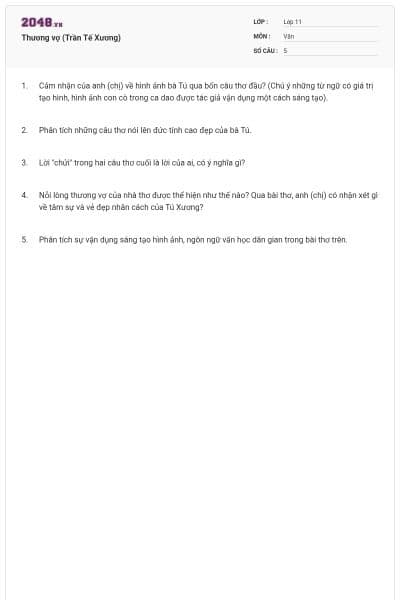 Thương vợ (Trần Tế Xương)