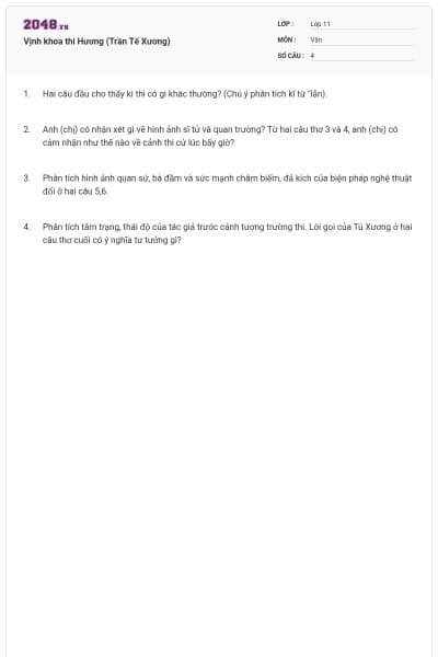 Vịnh khoa thi Hương (Trần Tế Xương)