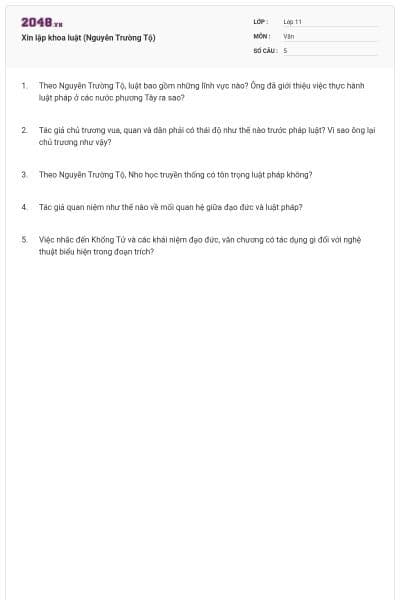 Xin lập khoa luật (Nguyễn Trường Tộ)