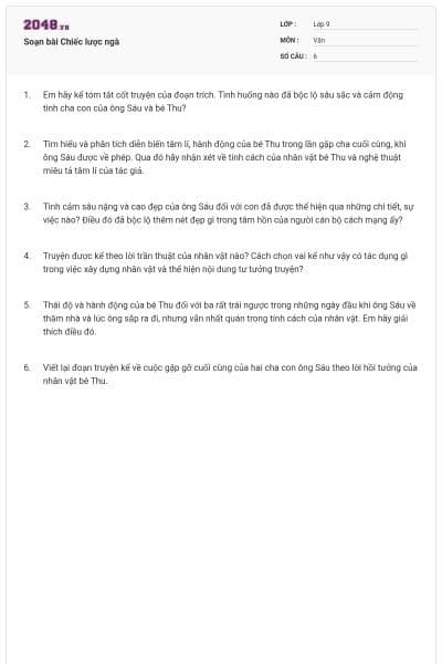 Soạn bài Chiếc lược ngà