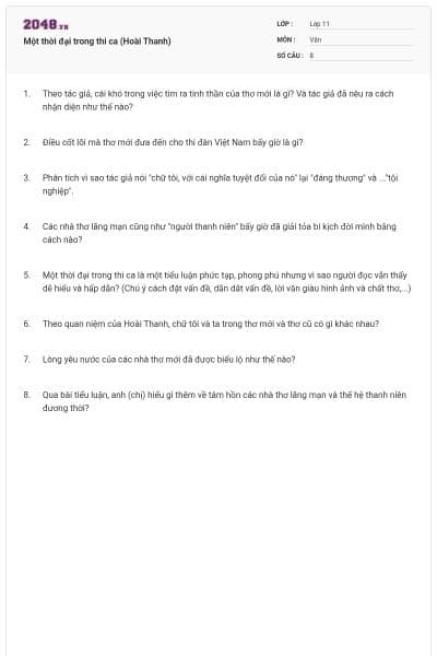 Một thời đại trong thi ca (Hoài Thanh)