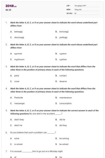 Đề 25