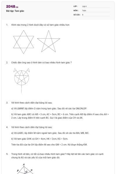 Bài tập: Tam giác