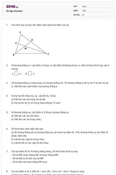 Ôn tập chương I