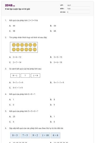 8 bài tập Luyện tập có lời giải