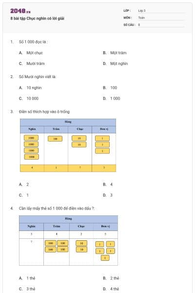 8 bài tập Chục nghìn có lời giải