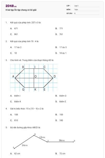 8 bài tập Ôn tập chung có lời giải