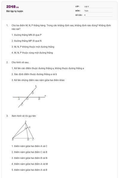 Bài tập tự luyện