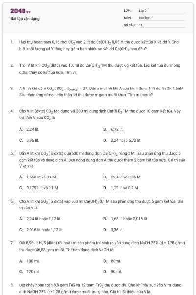 Bài tập vận dụng