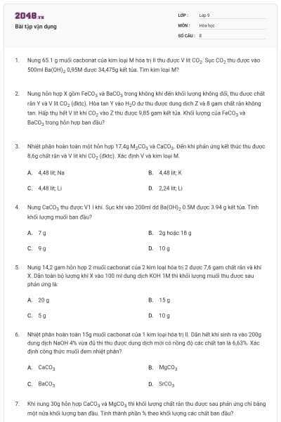 Bài tập vận dụng