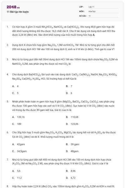 11 Bài tập rèn luyện