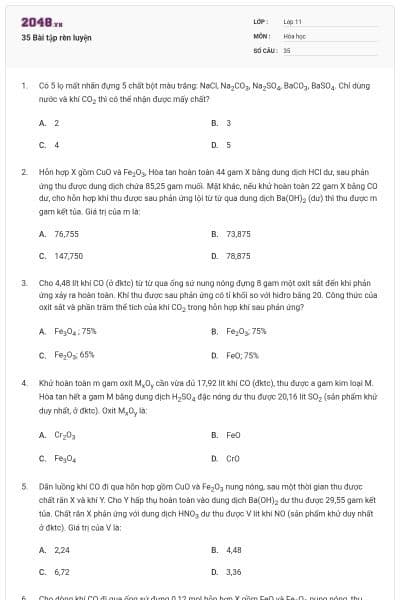 35 Bài tập rèn luyện