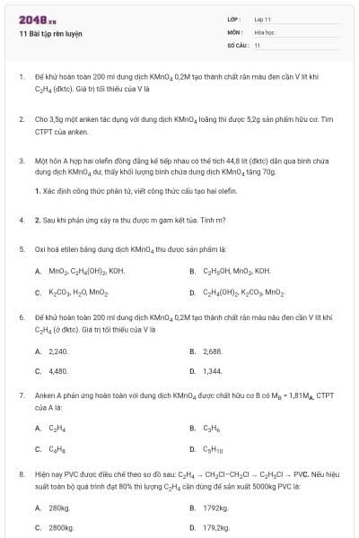 11 Bài tập rèn luyện