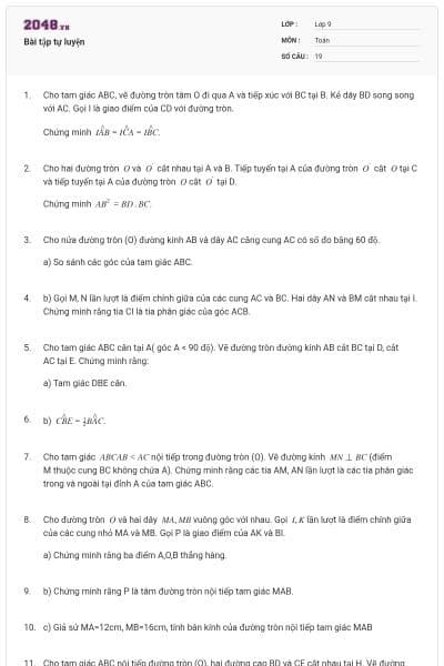 Bài tập tự luyện