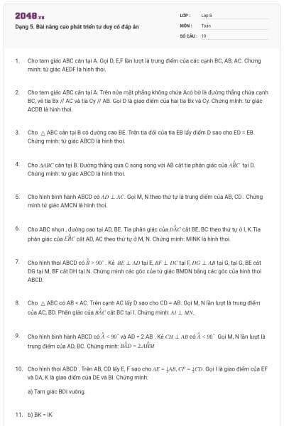 Dạng 5. Bài nâng cao phát triển tư duy có đáp án