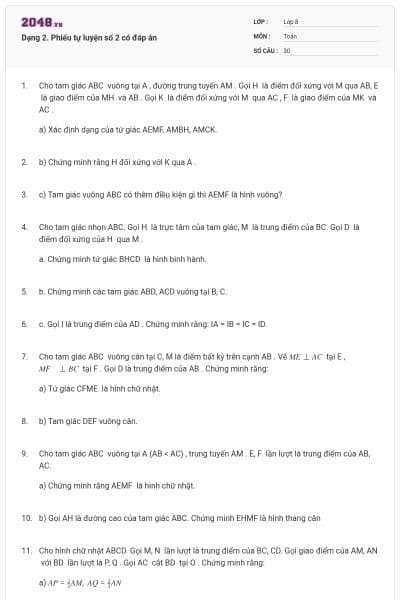 Dạng 2. Phiếu tự luyện số 2 có đáp án