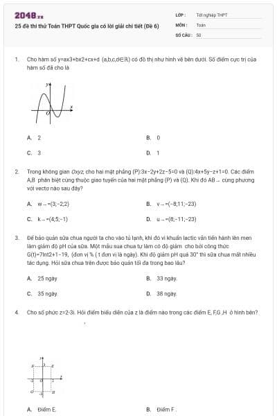 25 đề thi thử Toán THPT Quốc gia có lời giải chi tiết (Đề 6)