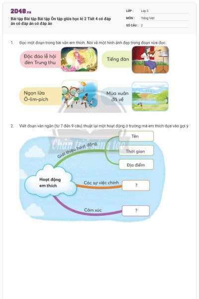 Bài tập Bài tập Bài tập Ôn tập giữa học kì 2 Tiết 4 có đáp án có đáp án có đáp án