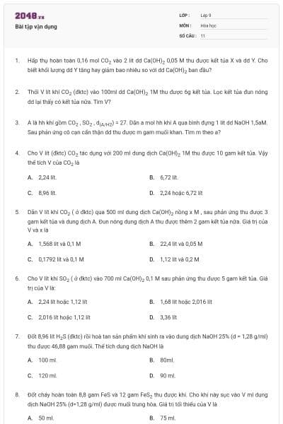 Bài tập vận dụng