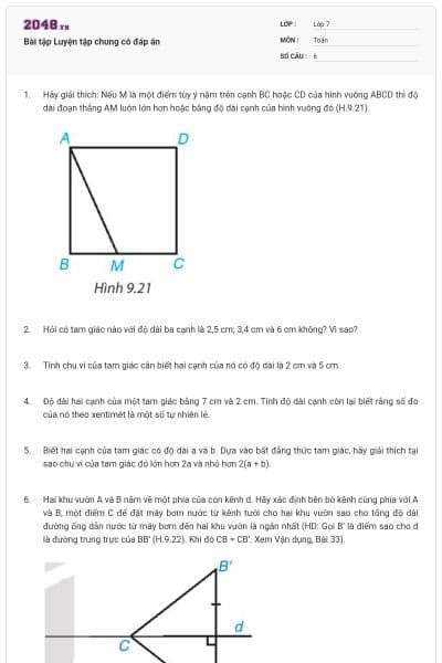 Bài tập Luyện tập chung có đáp án