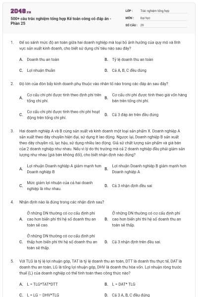 500+ câu trắc nghiệm tổng hợp Kế toán công có đáp án - Phần 25