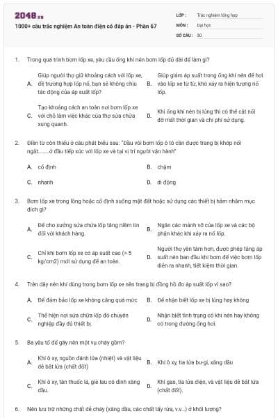 1000+ câu trắc nghiệm An toàn điện có đáp án - Phần 67