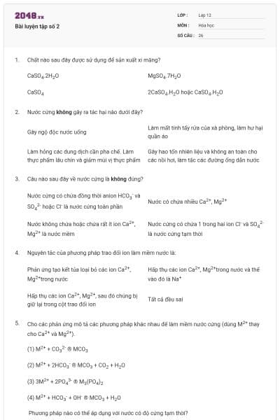 Bài luyện tập số 2