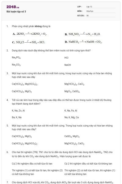 Bài luyện tập số 3