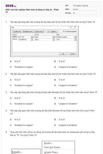 600+ câu trắc nghiệm Điện toán di động có đáp án - Phần 21