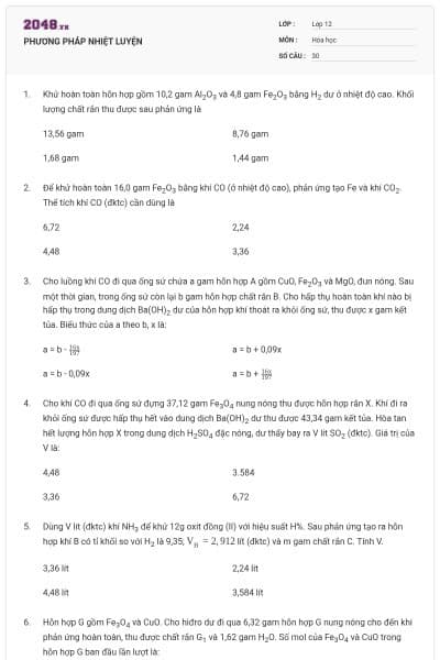 PHƯƠNG PHÁP NHIỆT LUYỆN