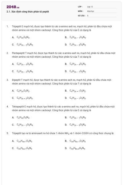 2.1. Xác định công thức phân tử peptit
