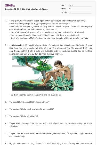 Soạn Văn 12 Cánh diều Muối của rừng có đáp án
