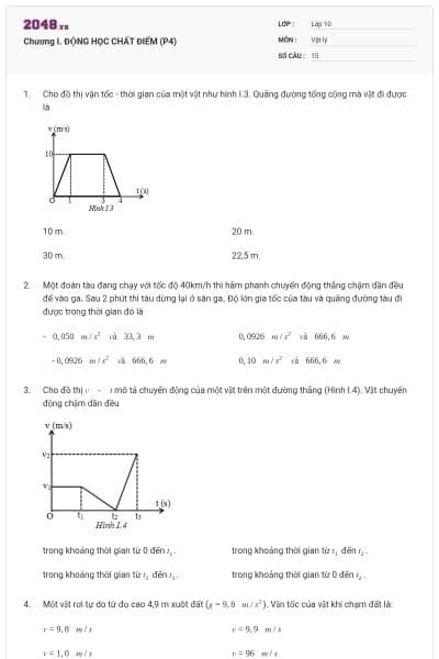 Chương I. ĐỘNG HỌC CHẤT ĐIỂM (P4)