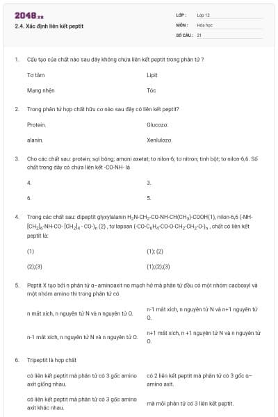 2.4. Xác định liên kết peptit