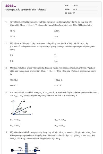 Chương IV. CÁC ĐỊNH LUẬT BẢO TOÀN (P2)