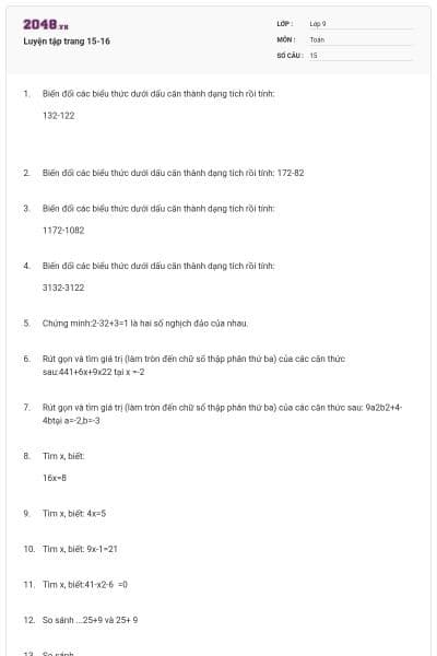 Luyện tập trang 15-16