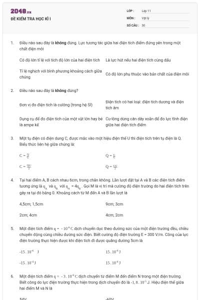 ĐỀ KIỂM TRA HỌC KÌ I