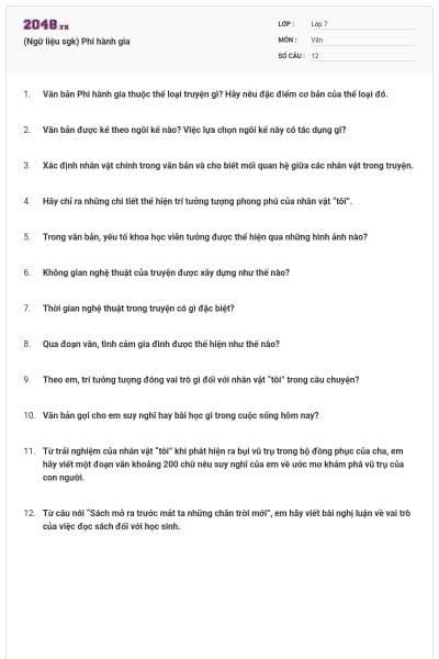 (Ngữ liệu sgk) Phi hành gia