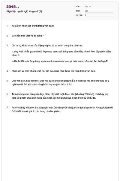 (Ngữ liệu ngoài sgk) Xing nhã (1)