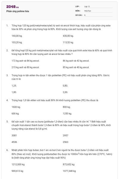 Phản ứng polime hóa