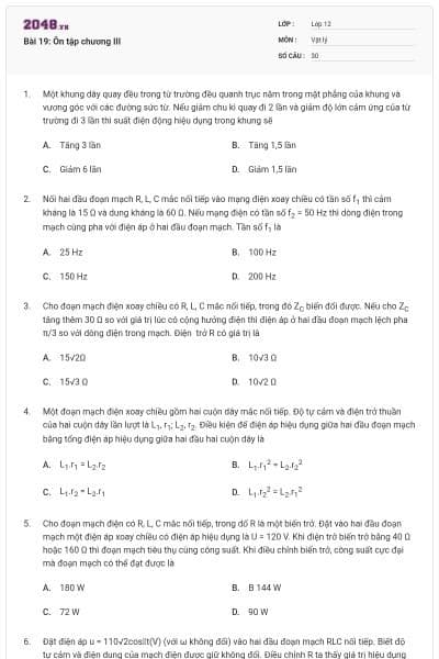 Bài 19: Ôn tập chương III