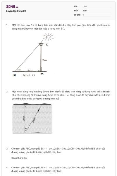 Luyện tập trang 89