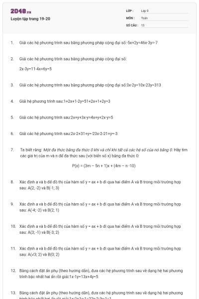 Luyện tập trang 19-20